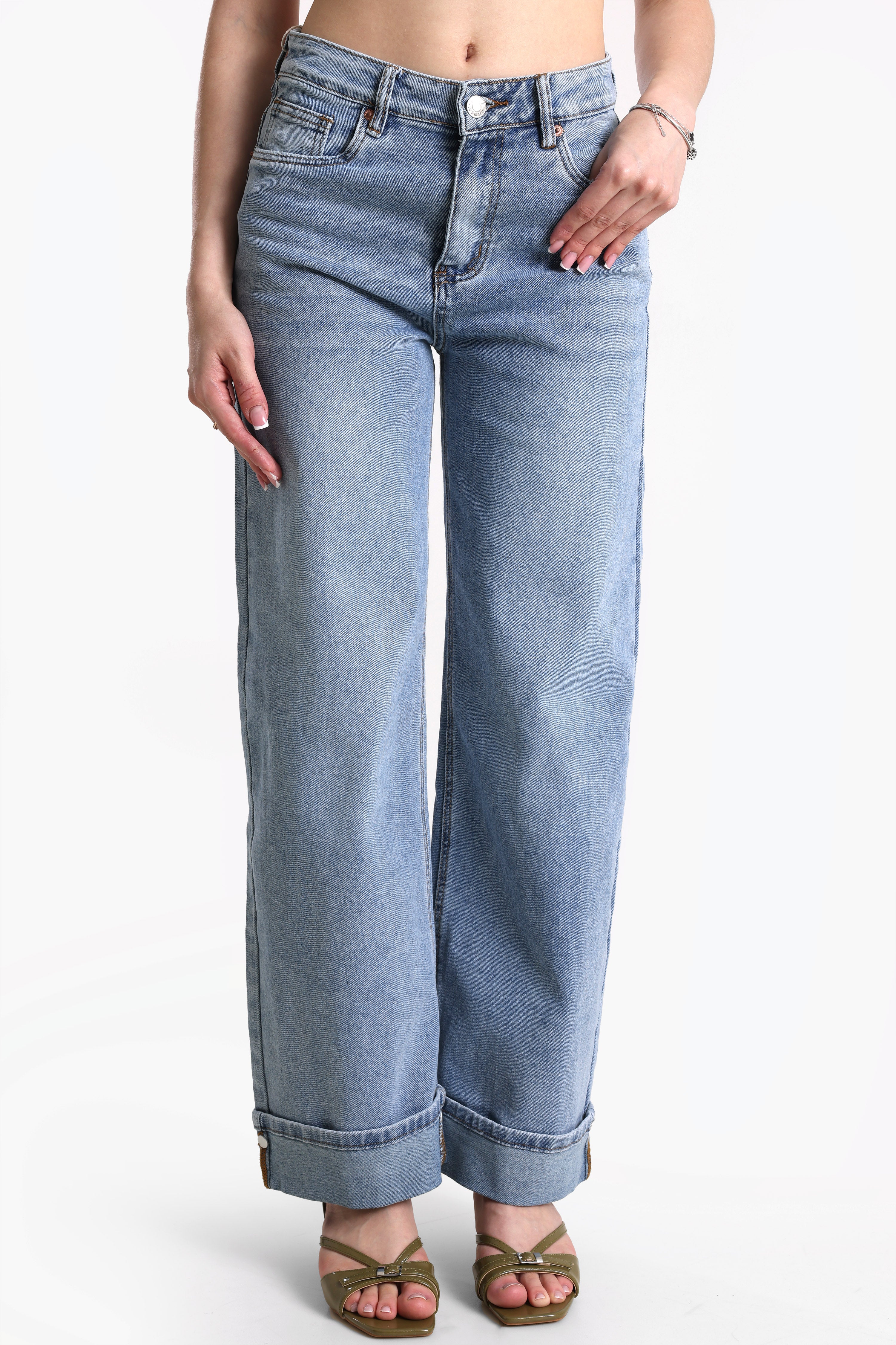 Straight fit jeans - Blue Washed