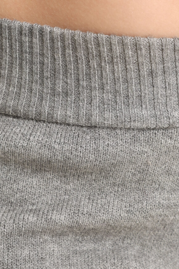 Wide leg knit pants - mottled gray