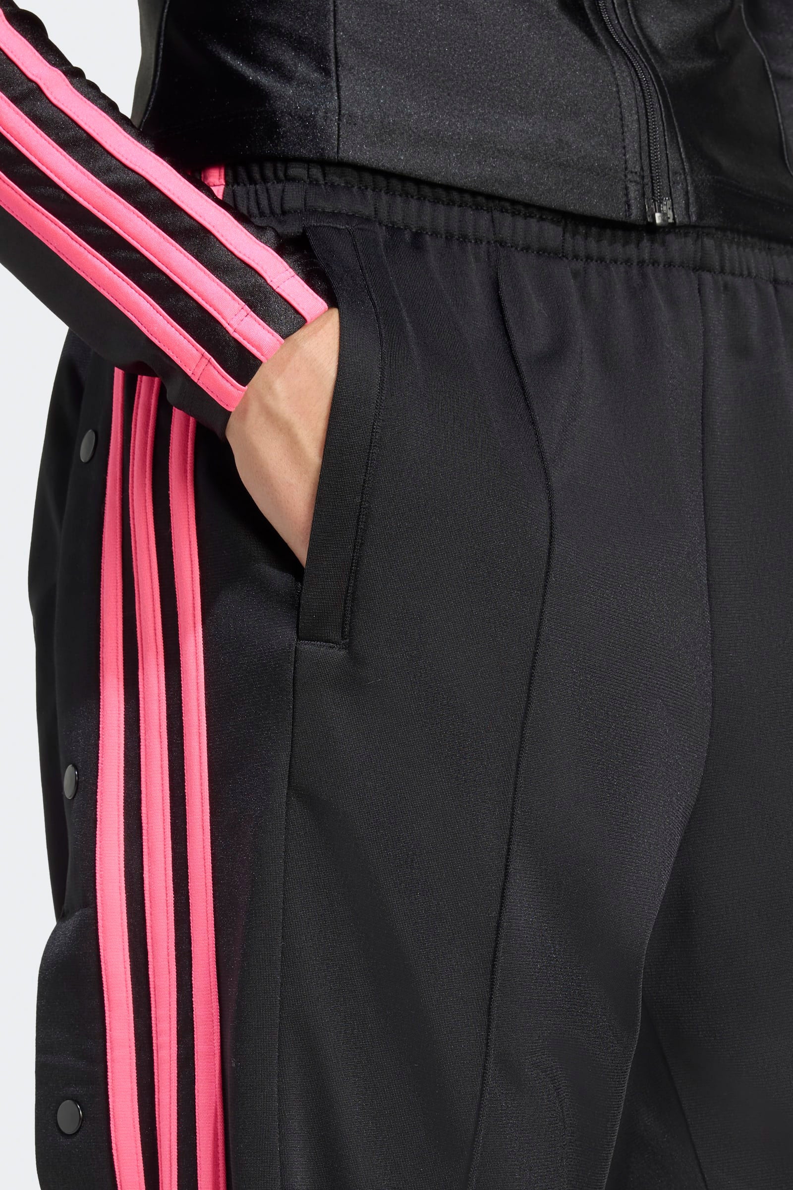 Adibreak Pantalon d'entraînement - Black + Lucid Pink