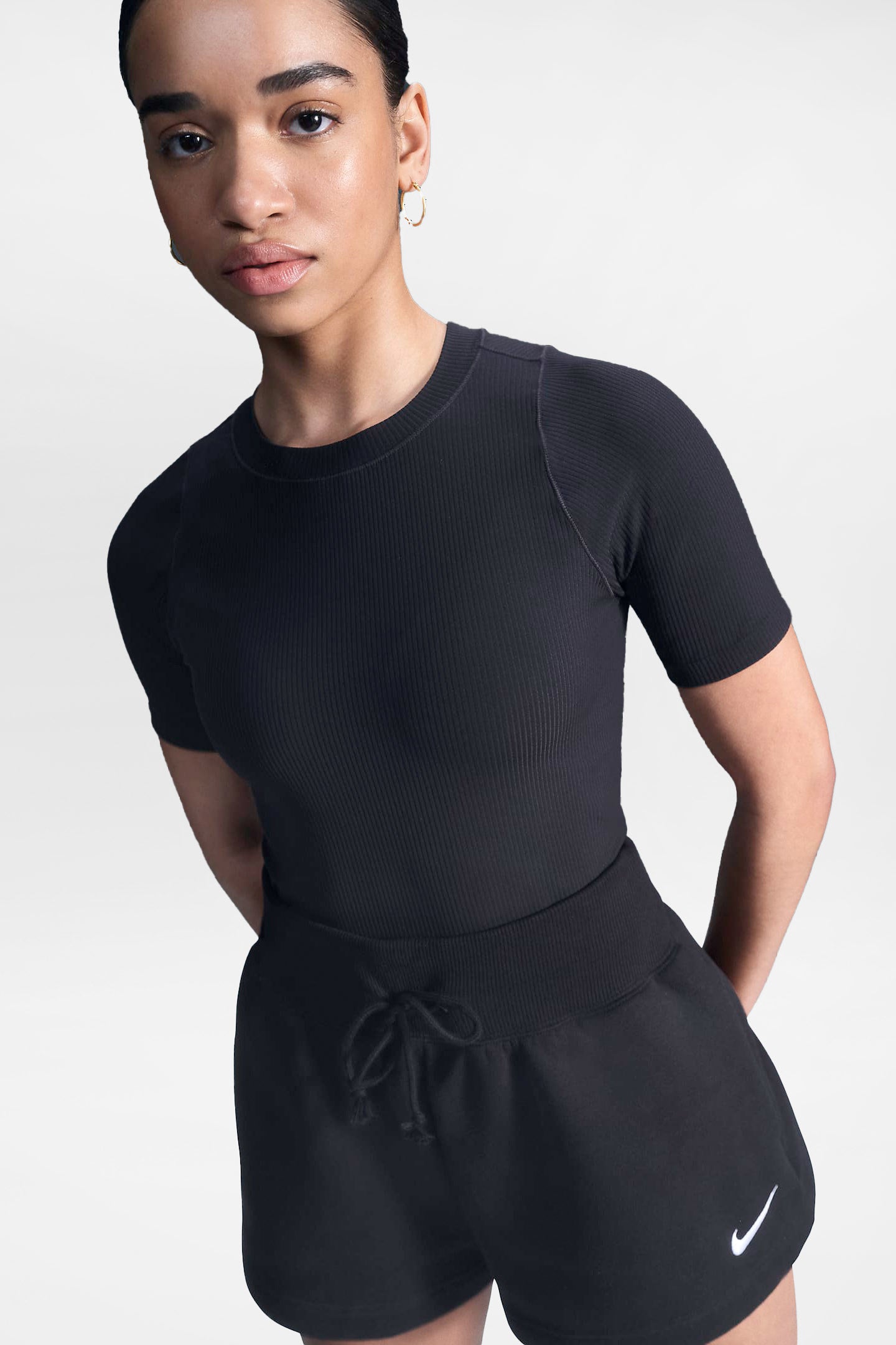 Shorts in fleece Sportswear Phoenix - Black