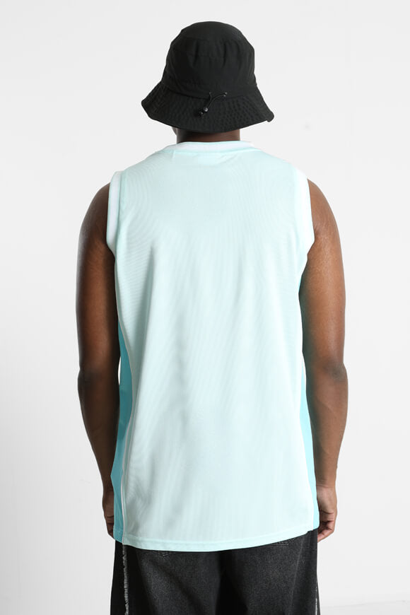 Loose mesh tank top - Turquoise