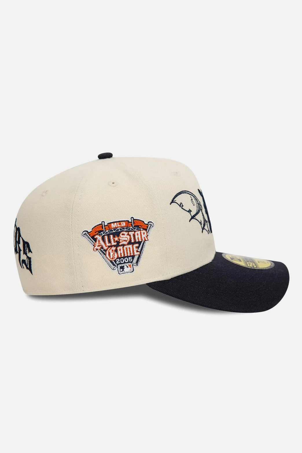 Cappellino 59fifty - Light Beige + Navy