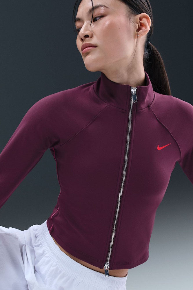 Cropped track jacket - Bordeaux