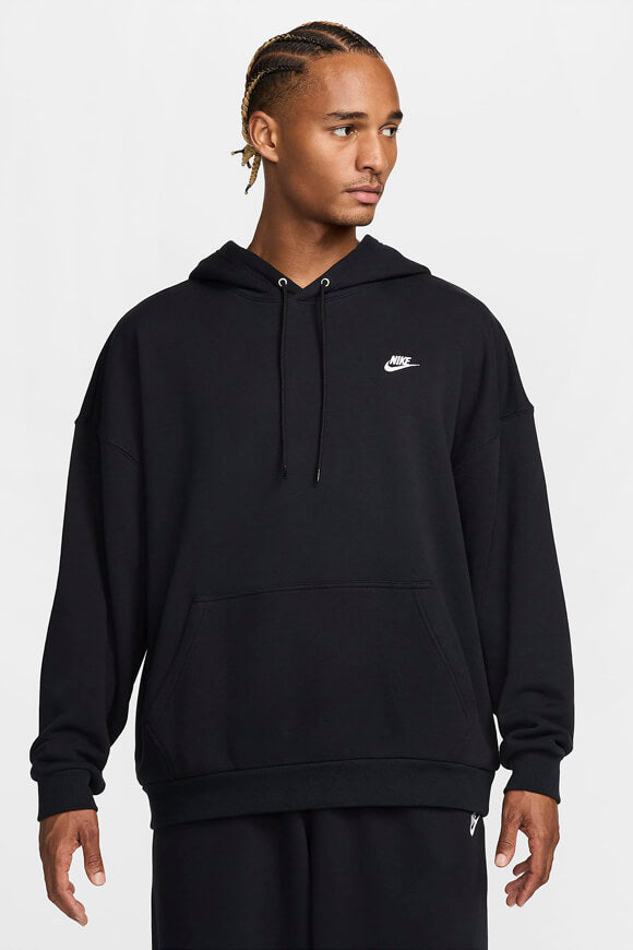 Club Fleece Oversize Hooded Sweatshirt - Black