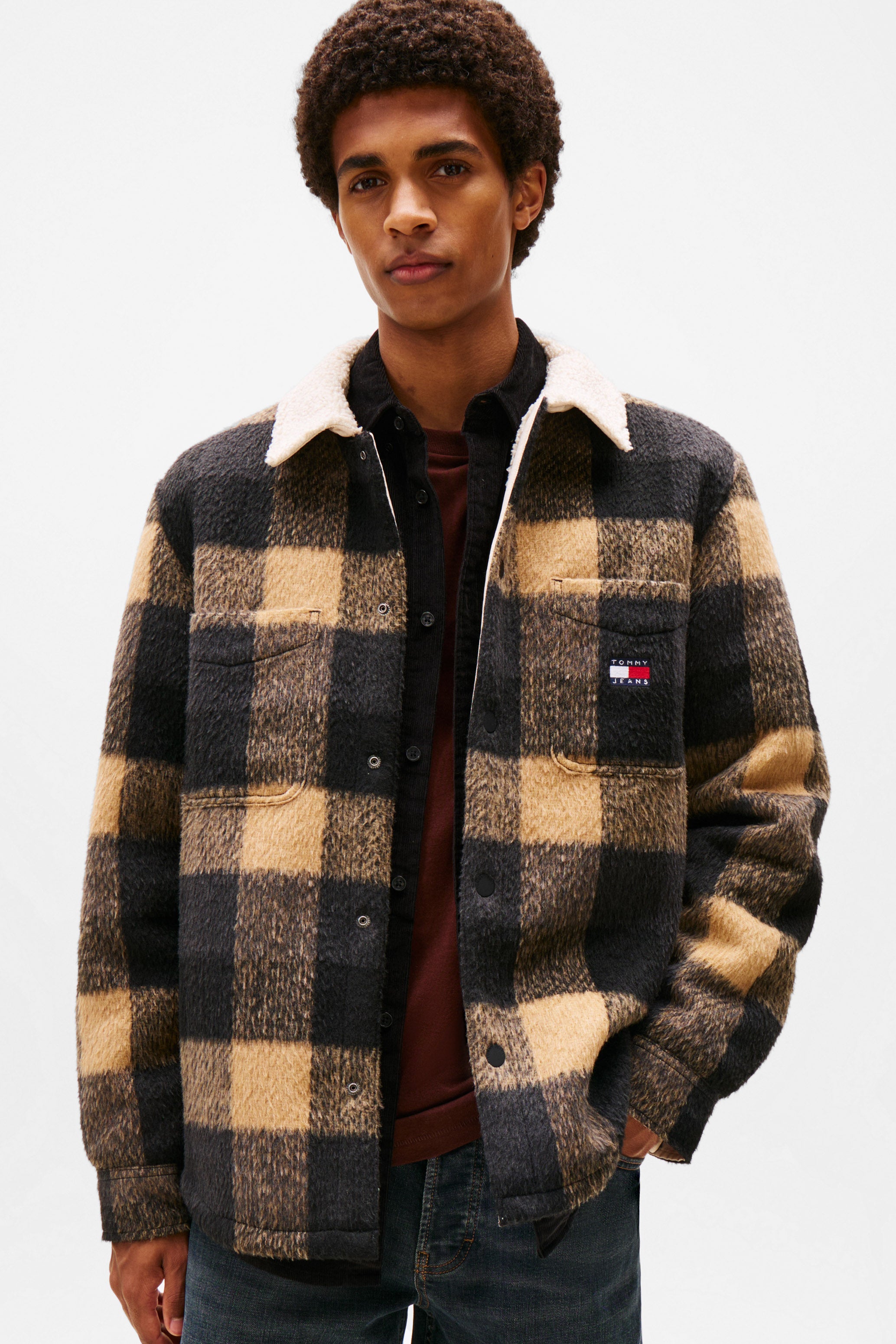 Surchemise doublée - Black + Buffalo Check