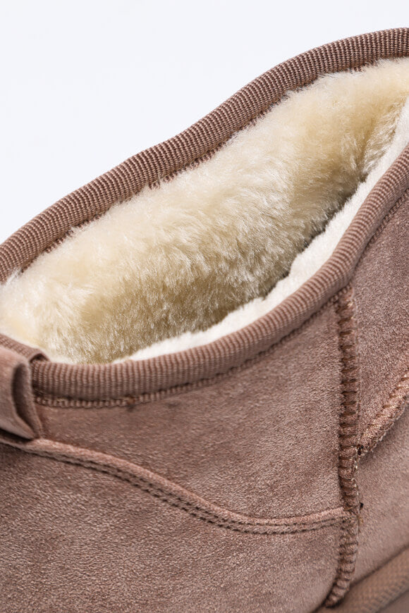 Gefütterte Plateau Stiefelette - Old Rose