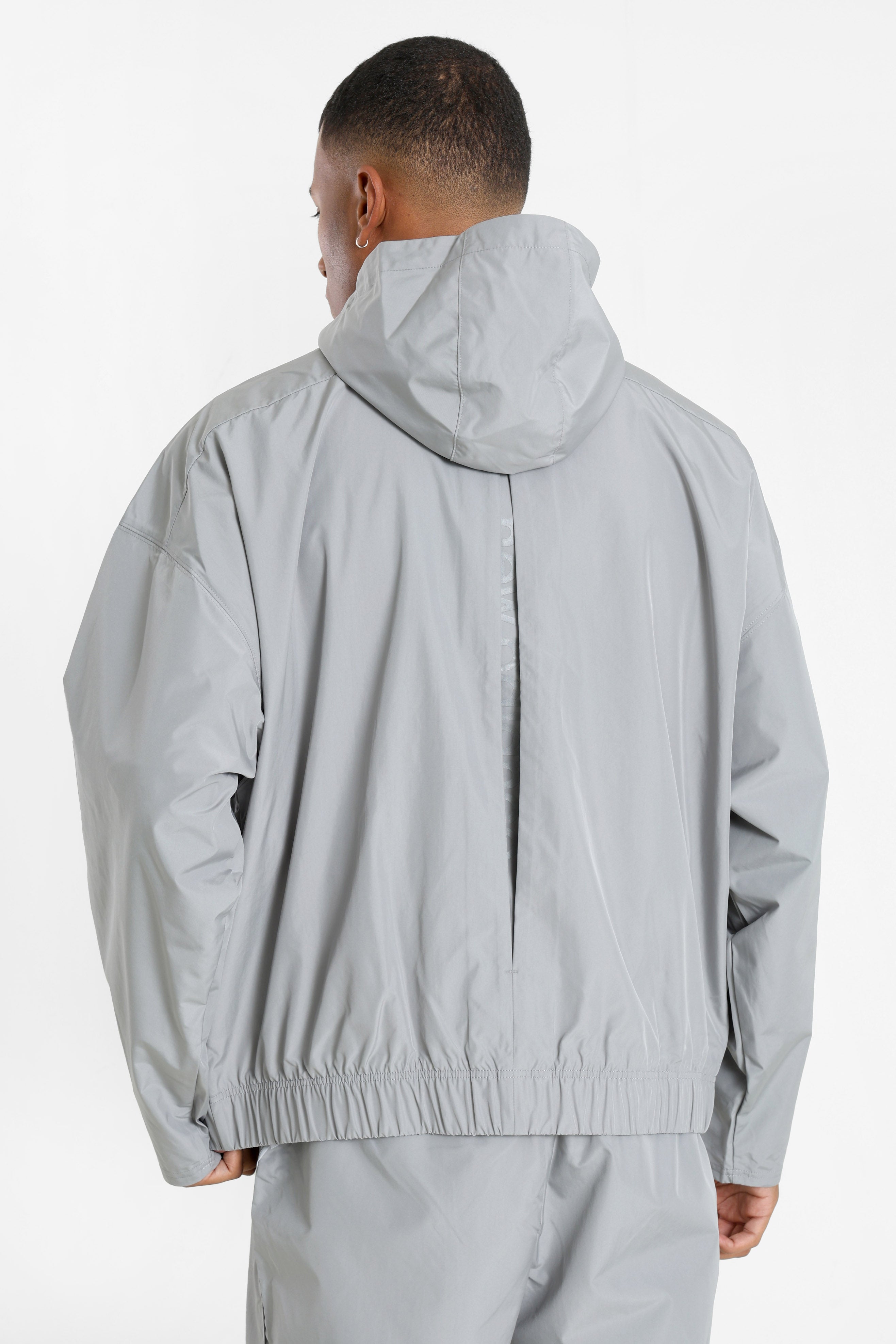 Elusive oversized track jacket - Slate Grey