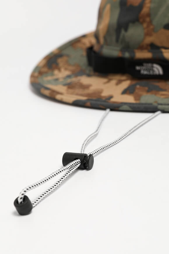 Cappello a tesa larga - Olive + Brown