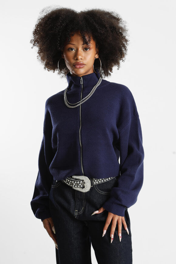 Strickjacke - Marineblau