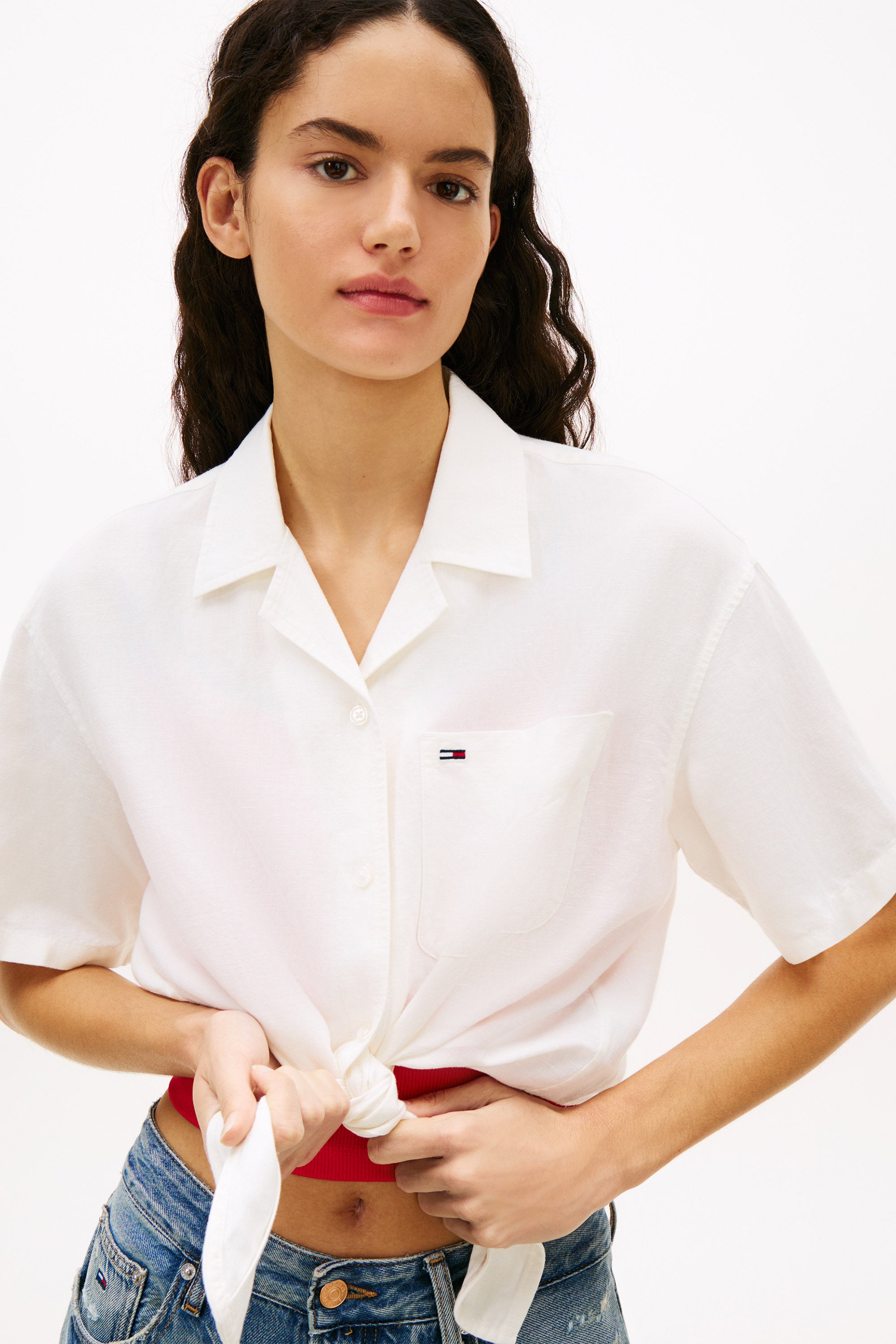 Loose linen shirt - Offwhite