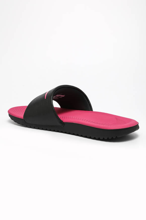 Kawa Pantoletten - Black + Vivid Pink