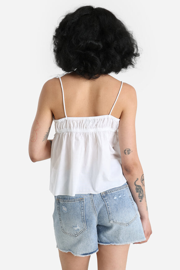 Top con cinturino - bianco