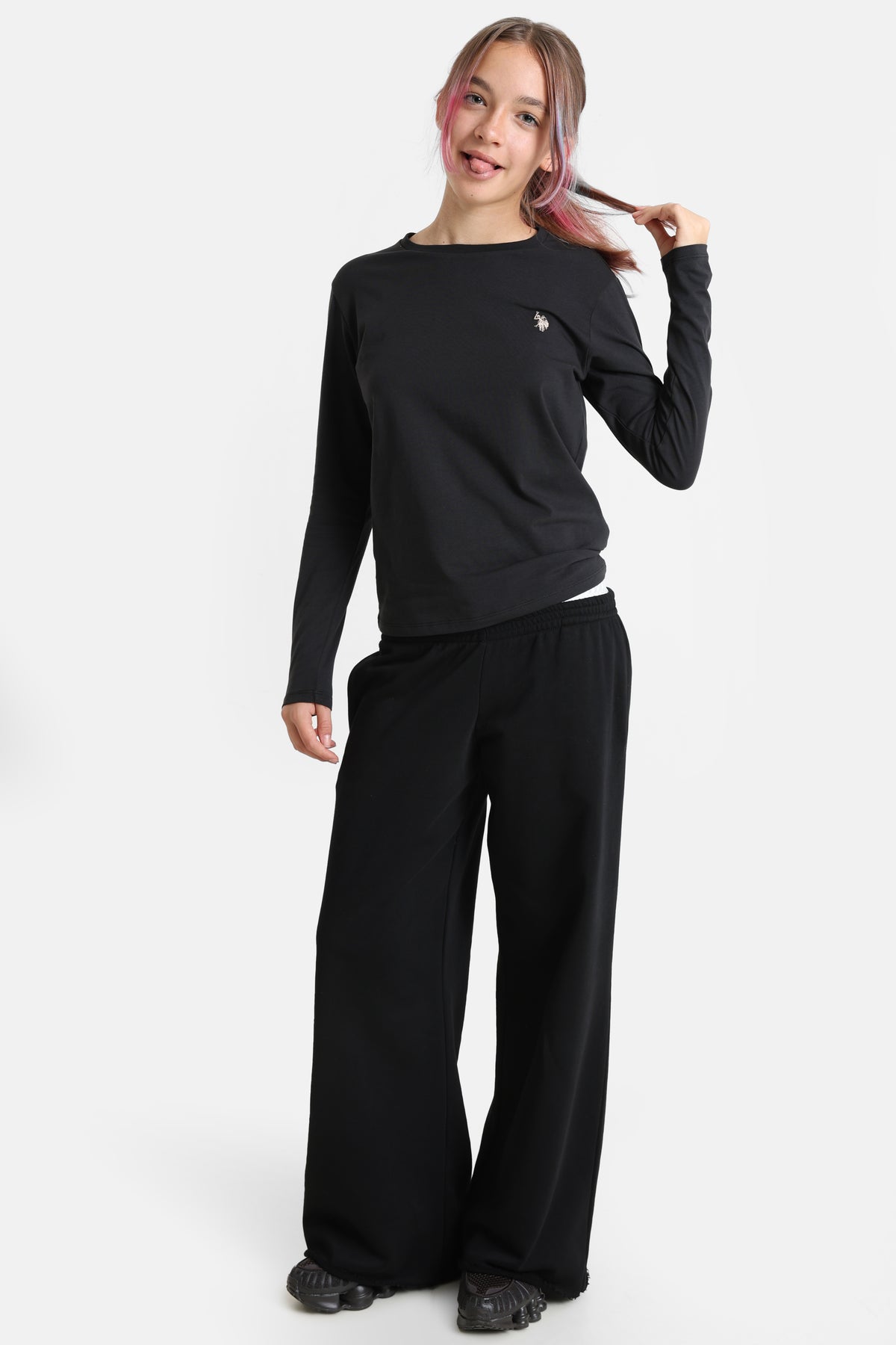 Camicia blu maniche lunghe - Black