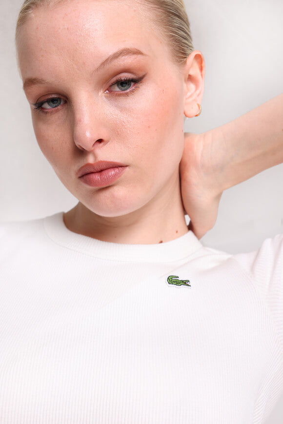 Geripptes T-Shirt - Flour