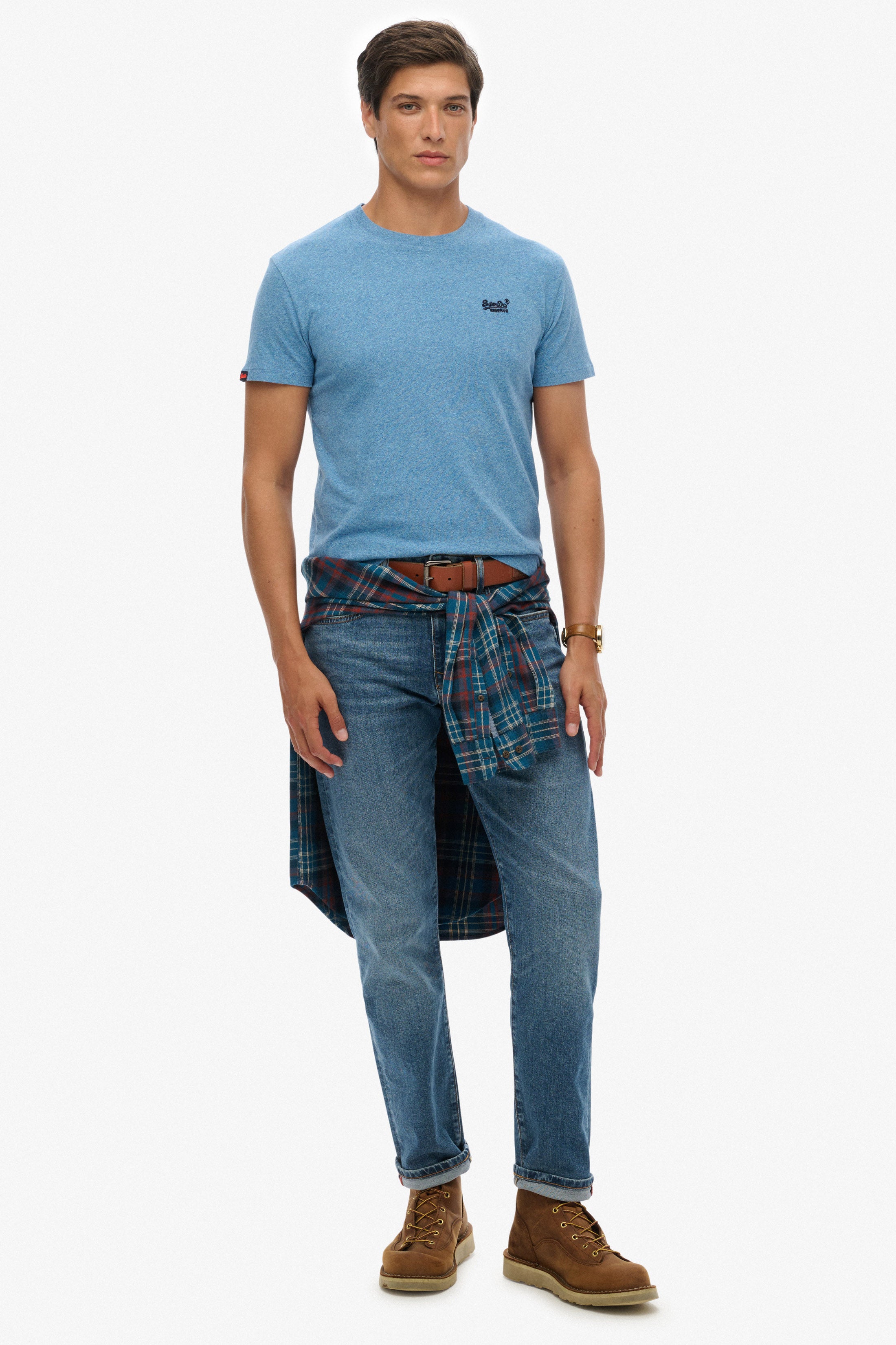 Essential T-Shirt - Bright Blue Grit