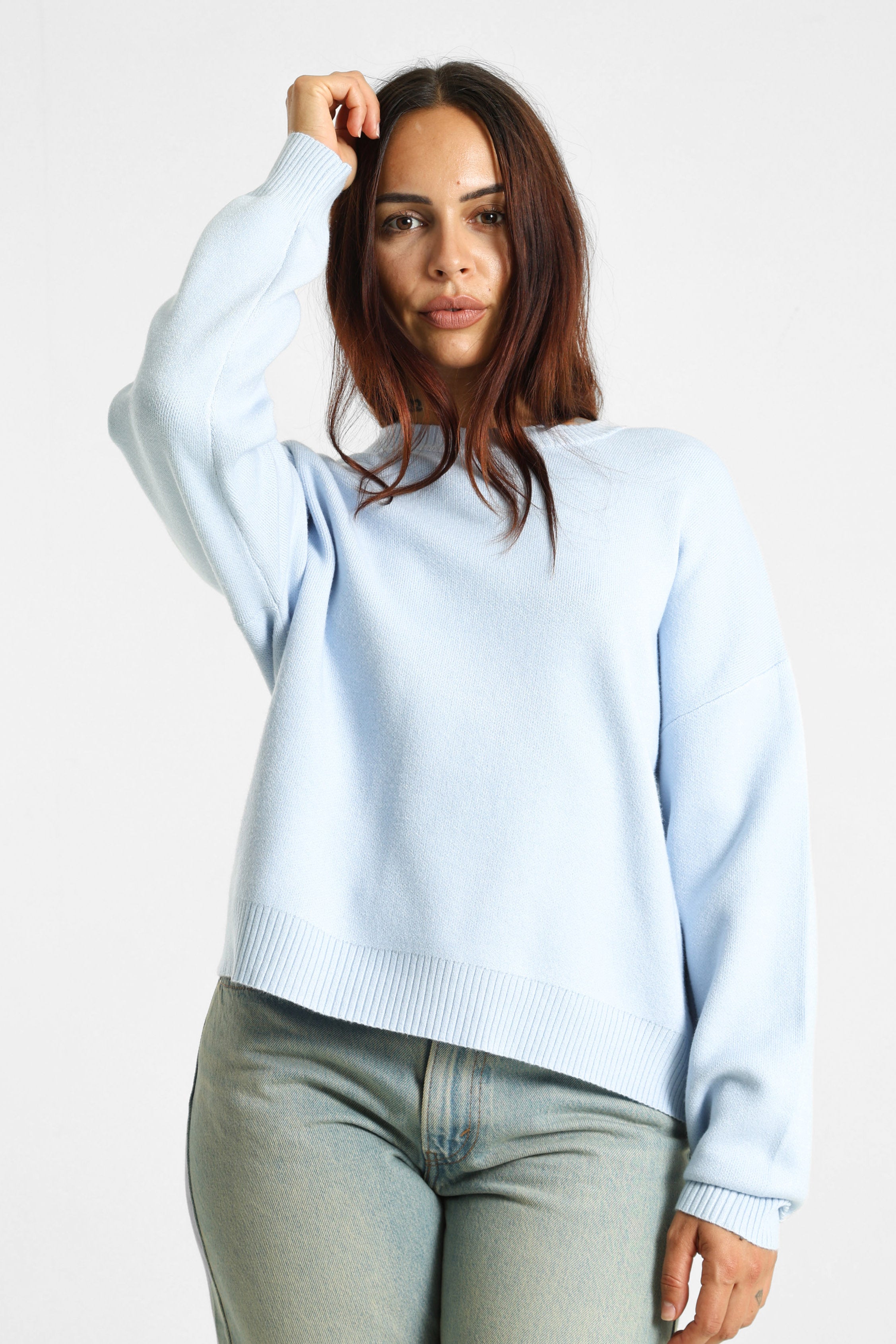 Knitted sweater - Blue