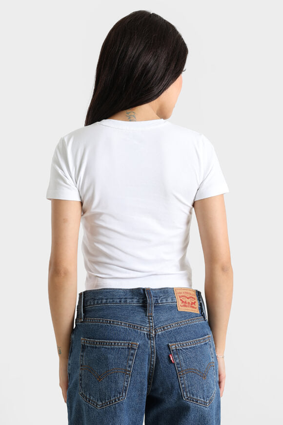 Maglietta con crop - Bianco puro