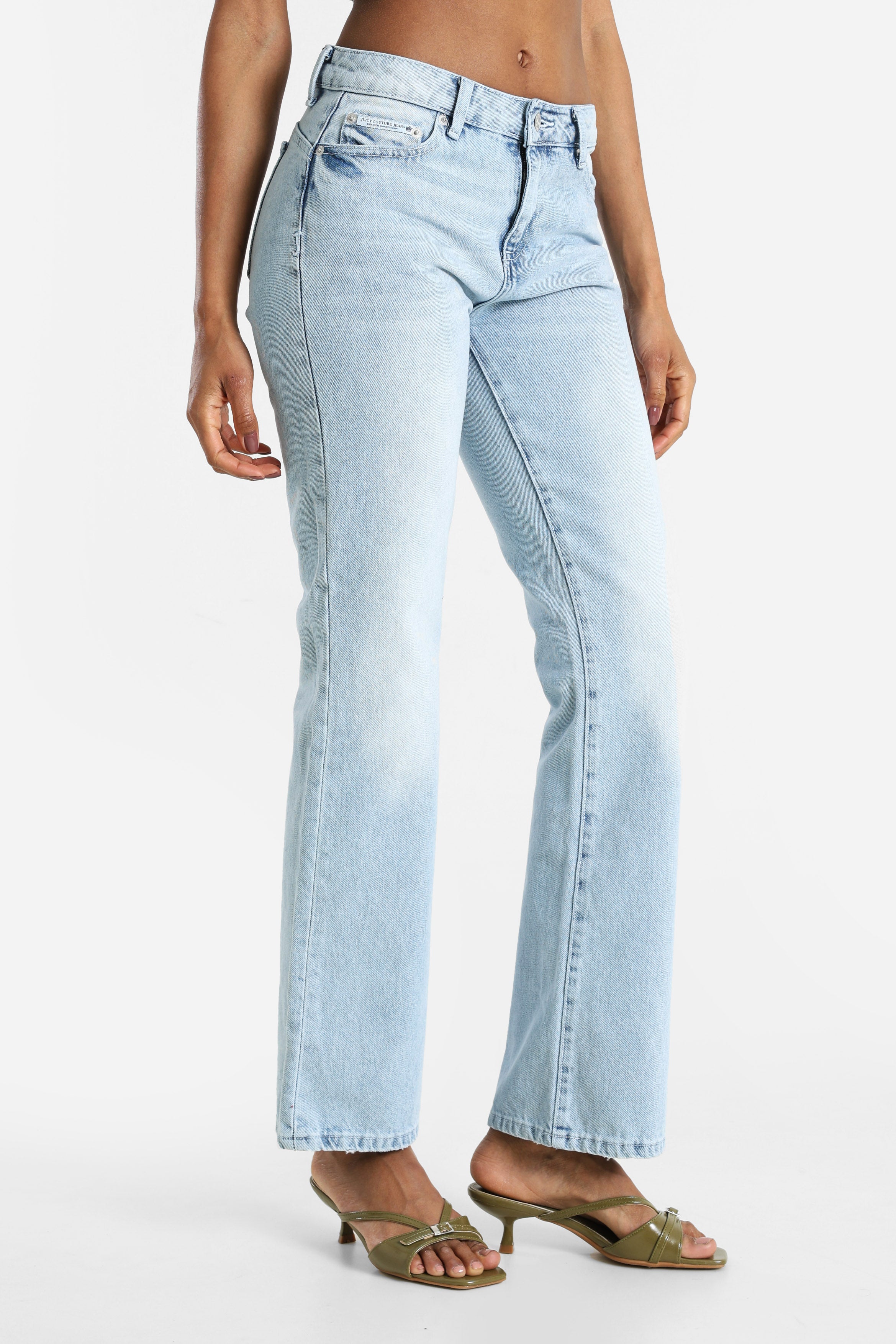 Bootcut Jeans - Light Wash Blue