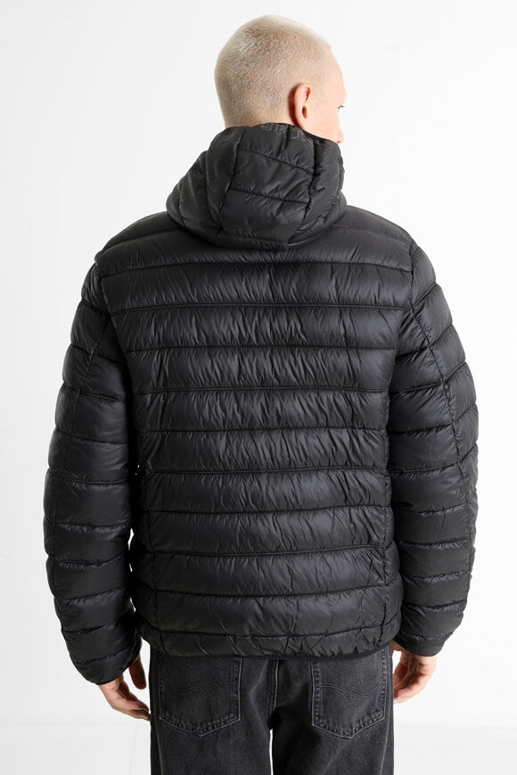 Gesteppte Jacke - Schwarz