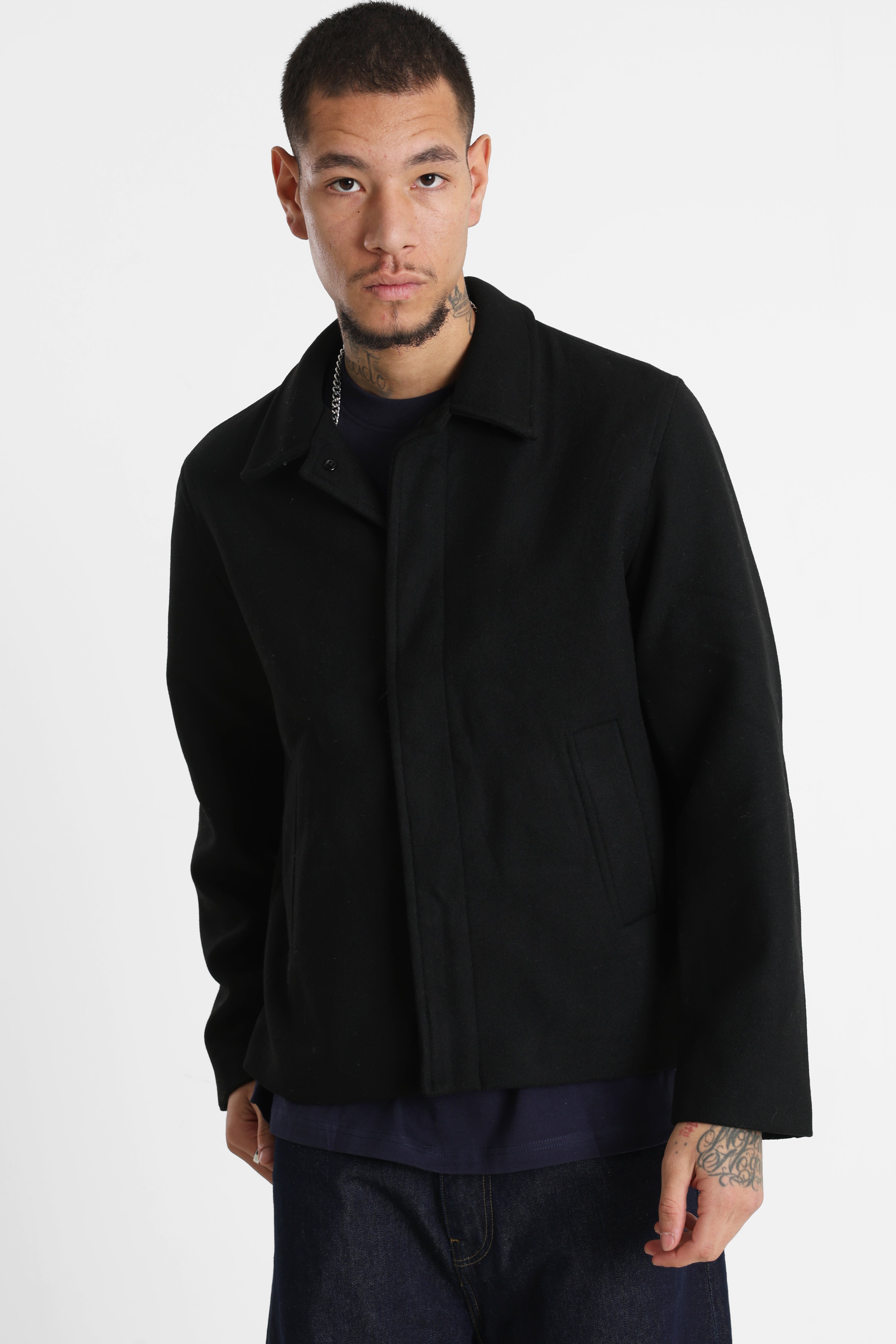 JJEHARRISON kurzer Mantel - Black