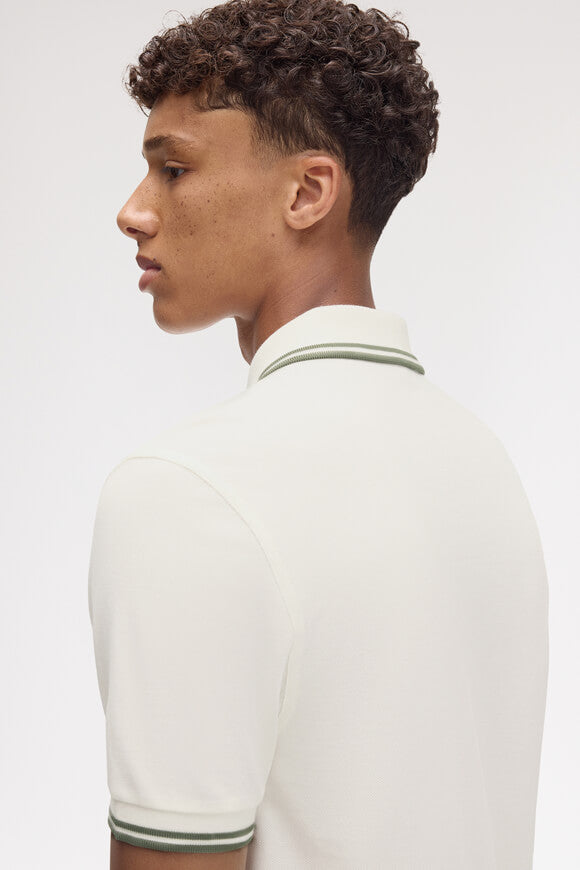 Twin Tipped Poloshirt - Offwhite