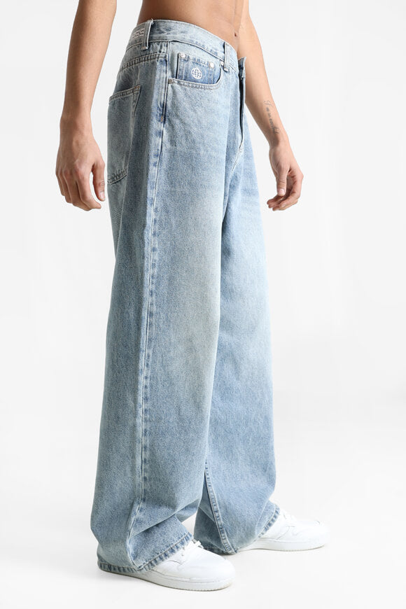 Extra Baggy Fit Jeans - Blau Denim