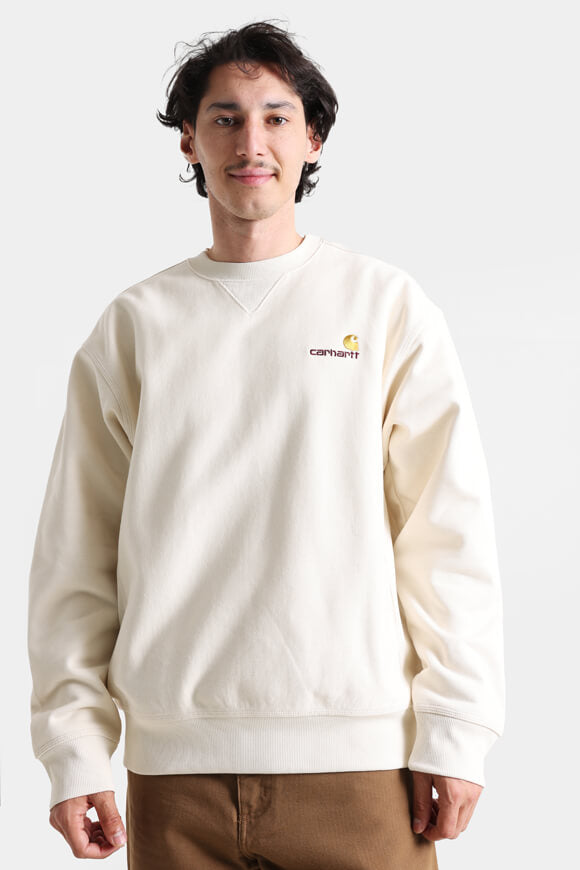 American Script Oversize Sweatshirt - Natural