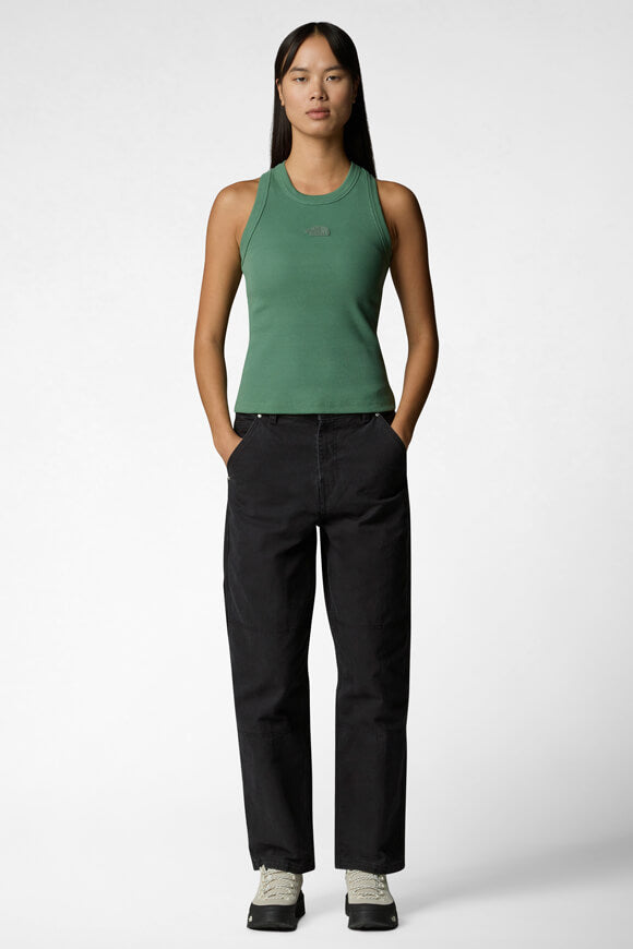 Geripptes Tanktop - Duck Green