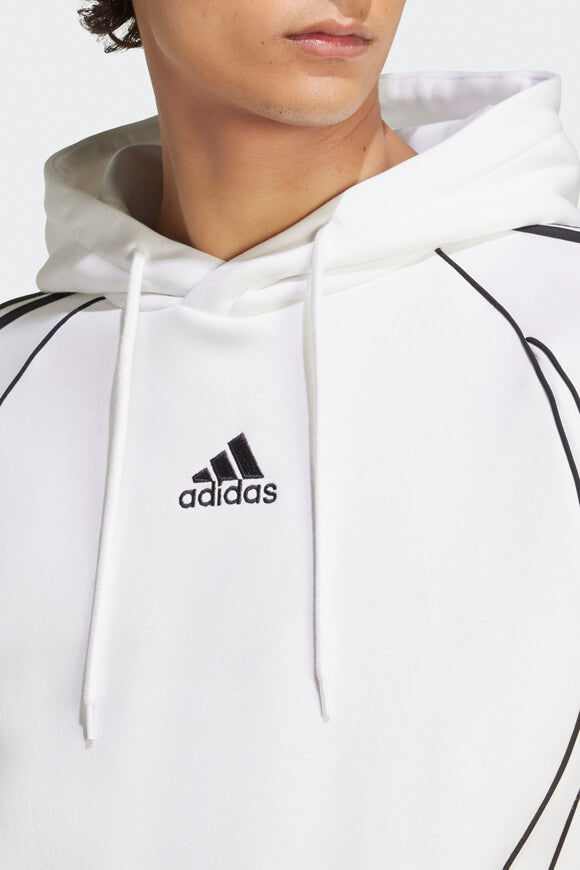 Teamgeist Kapuzensweatshirt - White + Black