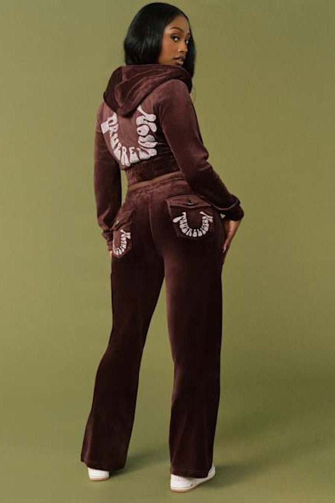 Velvet pants - Fudge