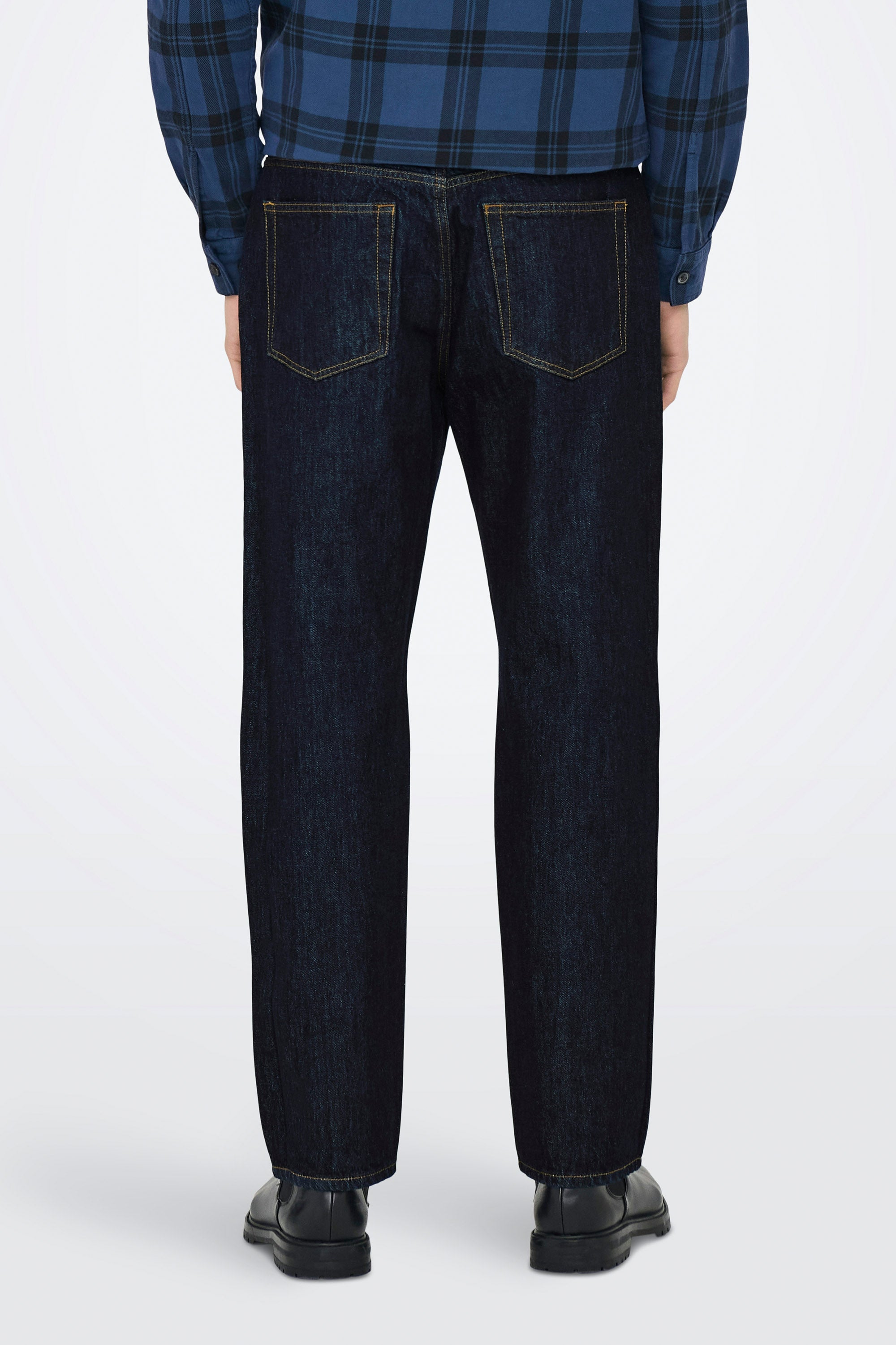 Edge jean straight fit L32 - Dark Blue Denim