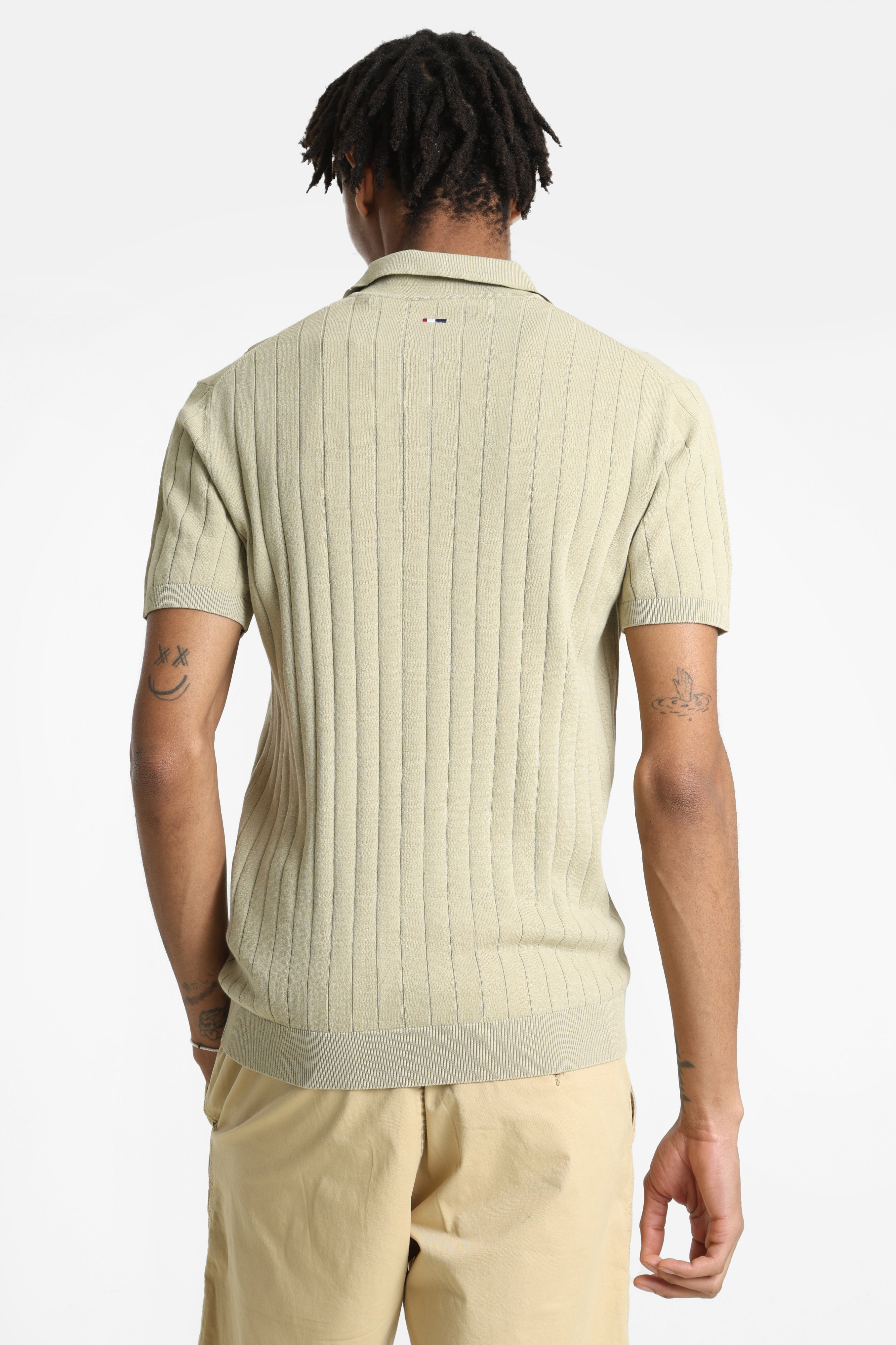 Gery polo en tricot - Beige