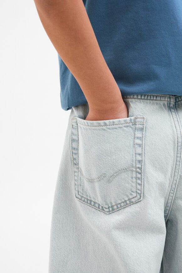 JJIRON extra baggy fit jeans - Light Blue Denim