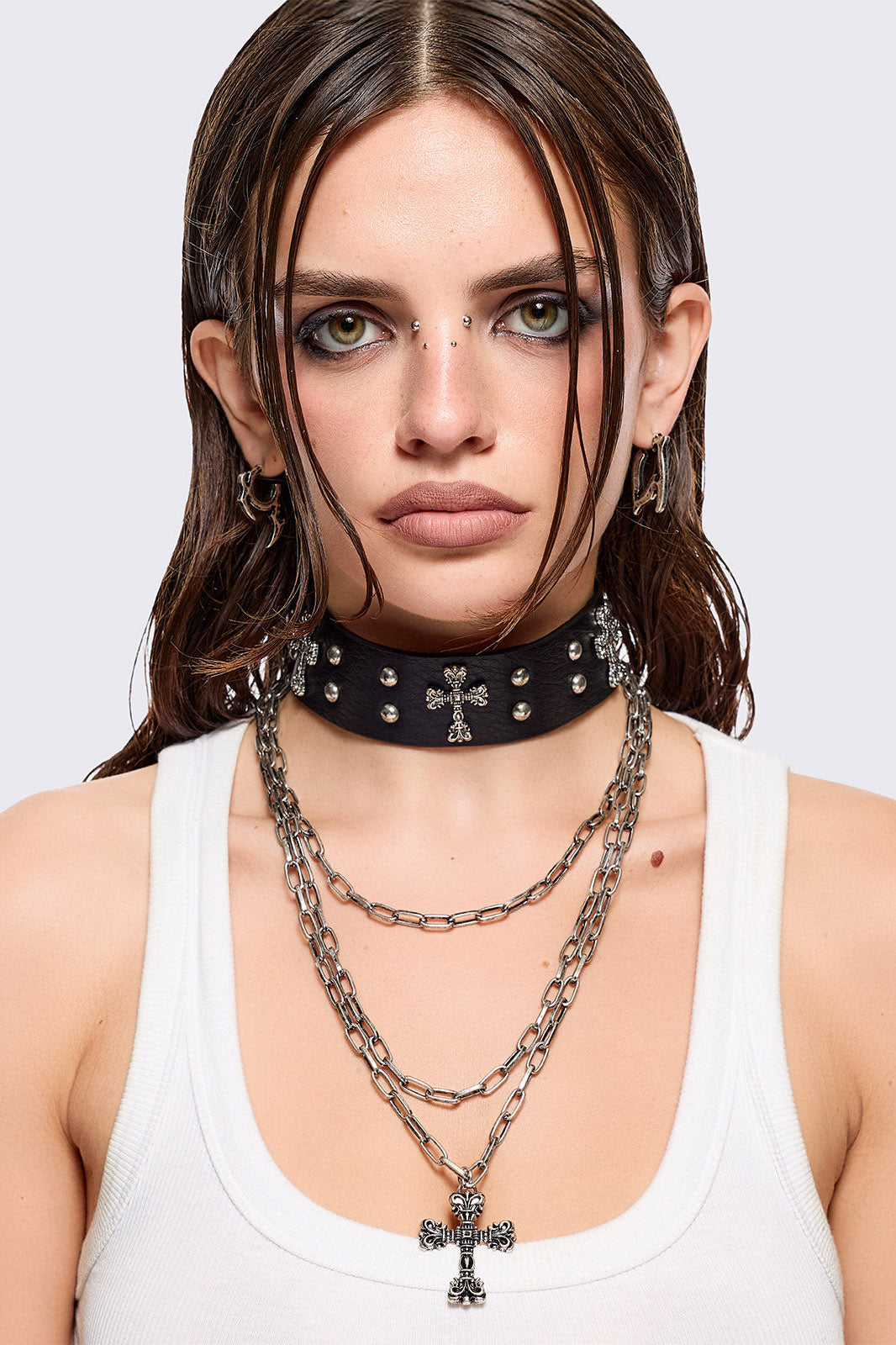 Ensemble de colliers Sacrilege - Oxidized Silver + Black