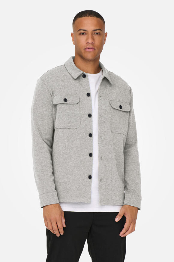 ONSNEWKODYL Overshirt - Light Grey Melange