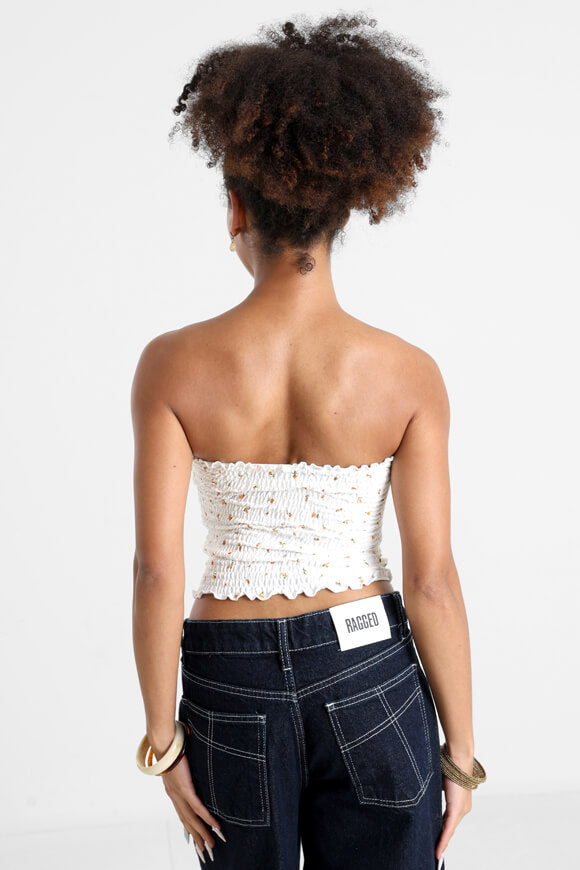 Bandeau Crop Top - Offwhite