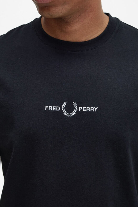 Embroidered T-Shirt - Black