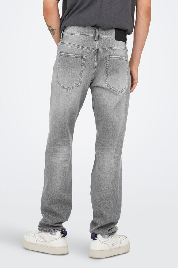 Jeans Edge, vestibilità dritta, lunghezza 32 - Medium Grey Denim