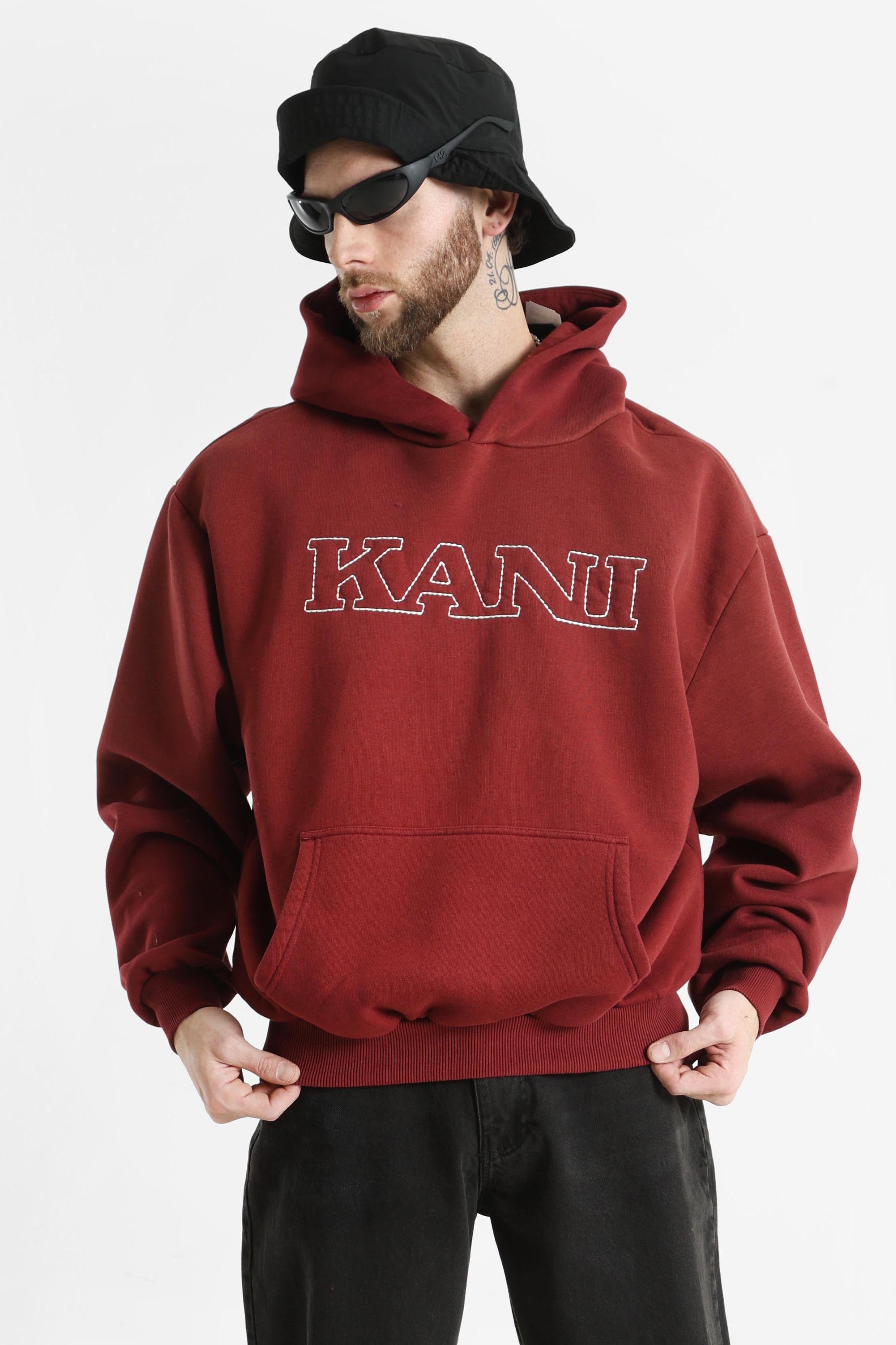 Kapuzensweatshirt - Dark Red