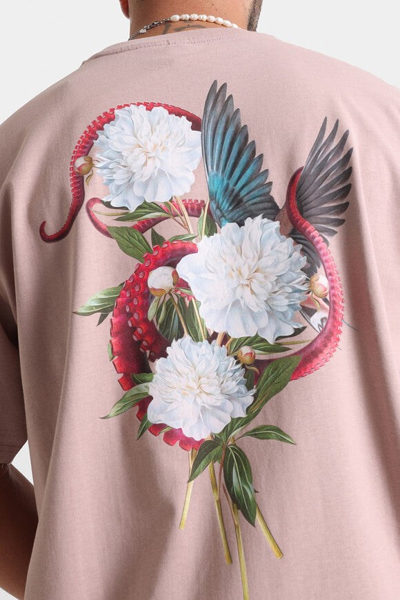 Maglietta oversize - Rosa scuro