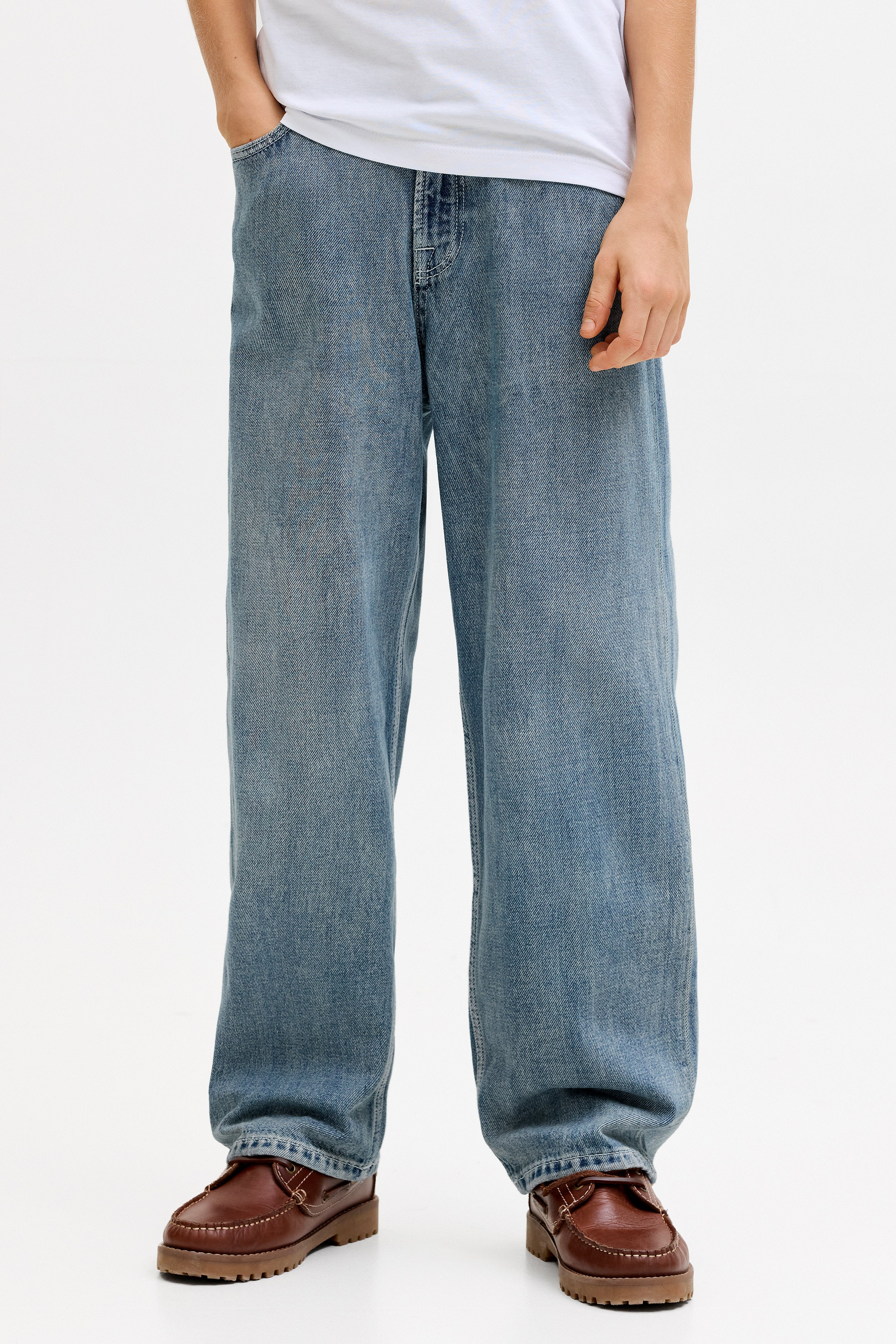 JJIALEX Baggy Jeans - Dark Blue Denim