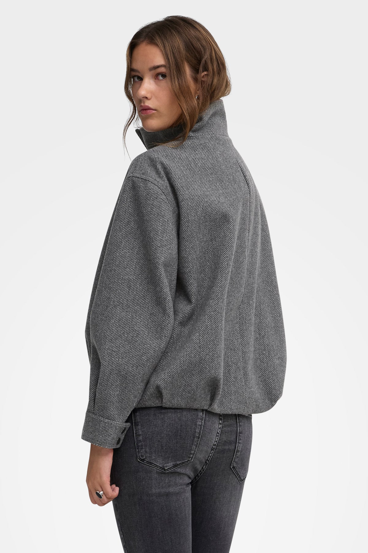 ONLASTA veste ballon - Dark Grey Melange