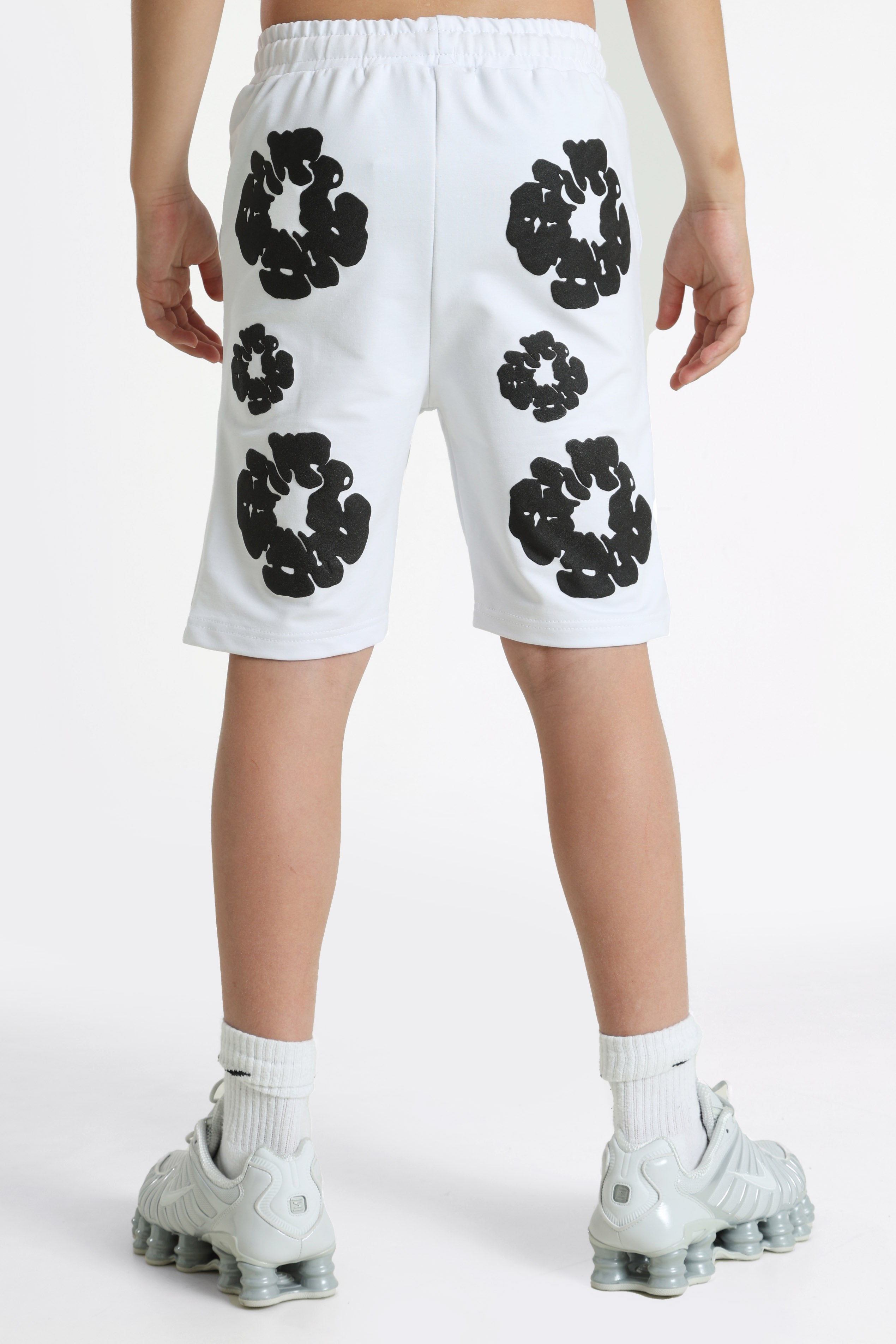 Short en sweat - White + Black