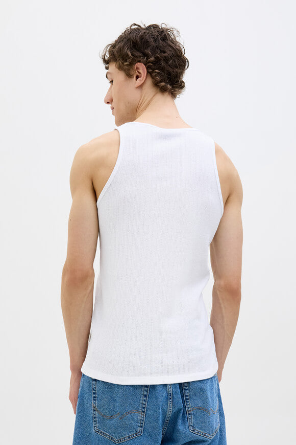 Ribbed tank top - Bright White