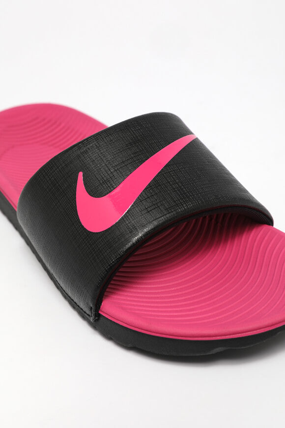 Kawa Pantoletten - Black + Vivid Pink