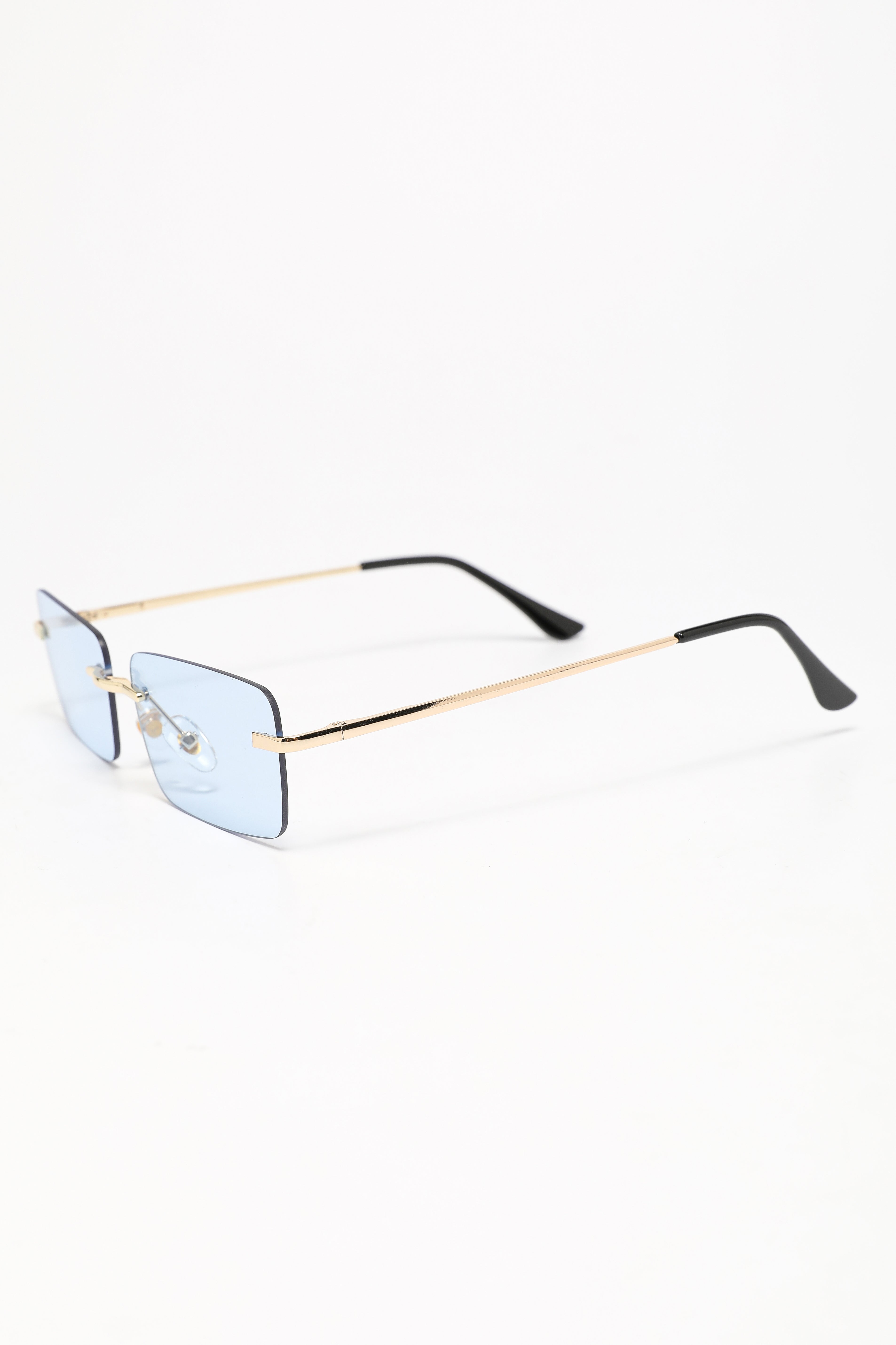 Brille - Gold + Light Blue