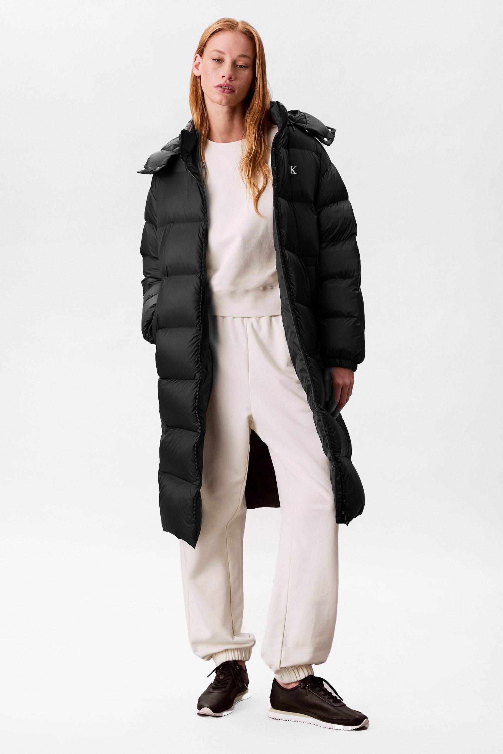 Manteau de duvet Puffer - Black