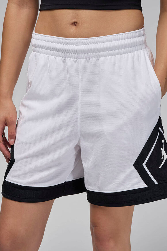 Diamond Mesh Shorts - White + Black