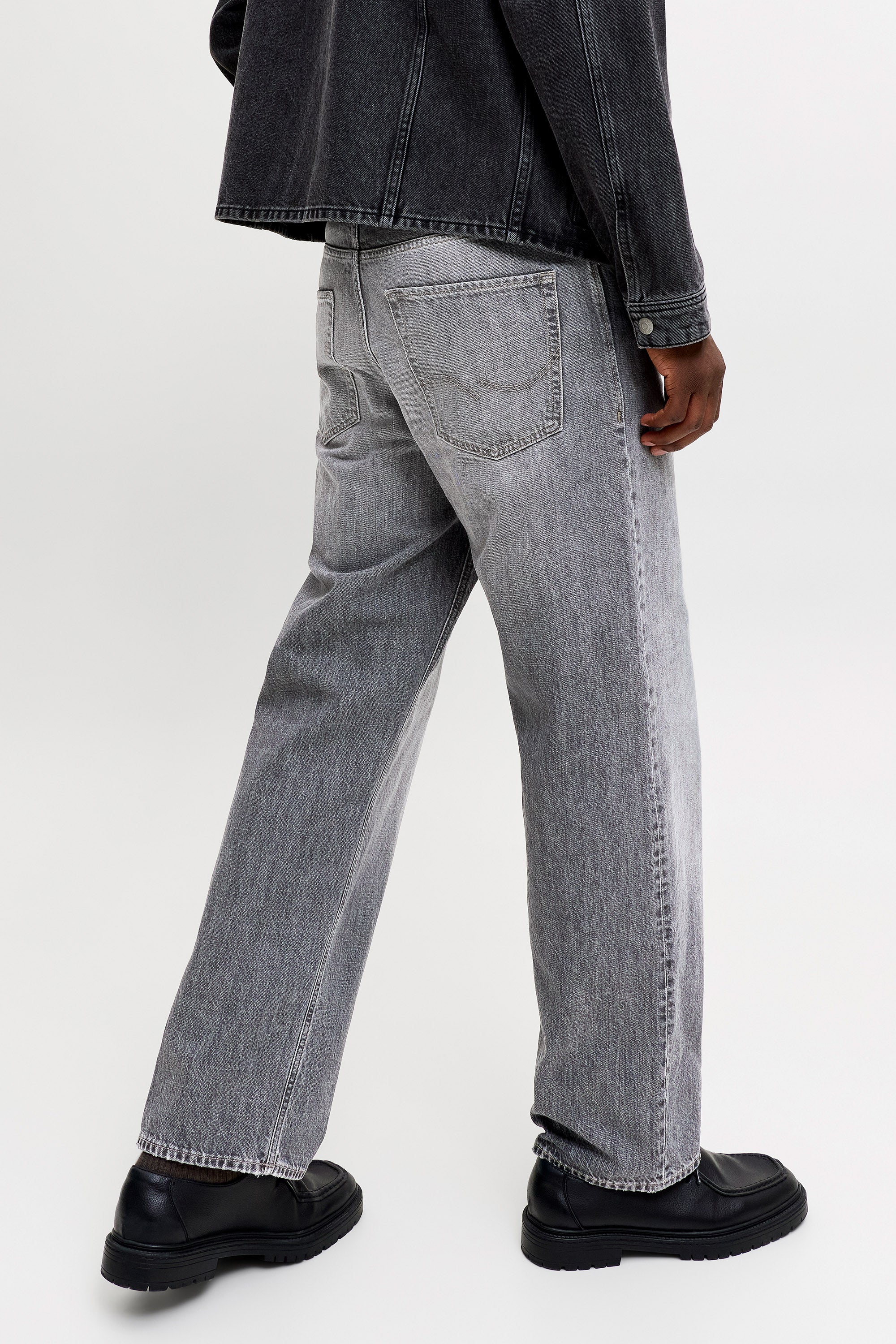 JJIALEX jean baggy fit L32 - Black Denim