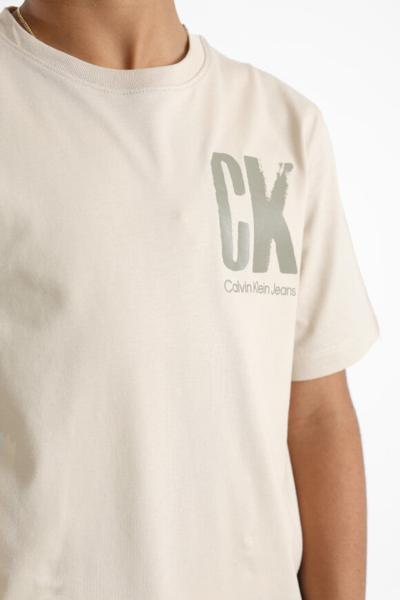 Chest Surf Graphic T-Shirt - Oyster Gray